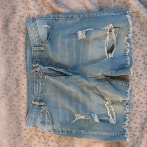 Denim shorts